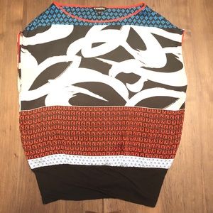 Express Y2K Sleeveless Top Size Small, Great Pattern!